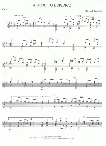 A Song to Euridice