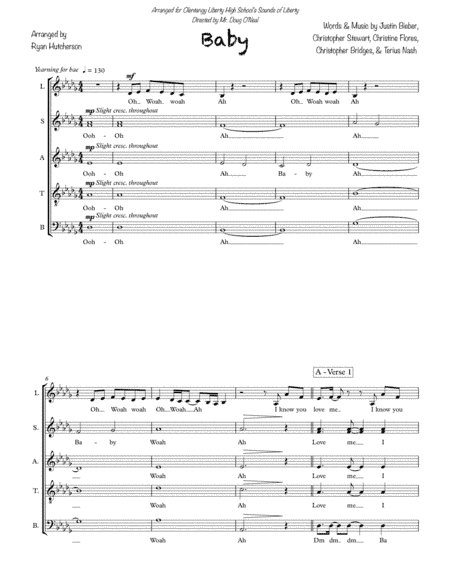 Baby (arr. Ryan Hutcherson)