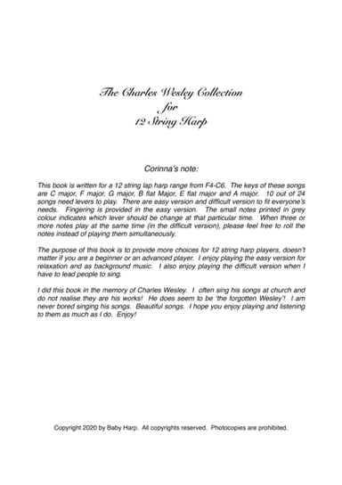 The Charles Wesley Collection for 12 String Harp (arr. Corinna Wong)