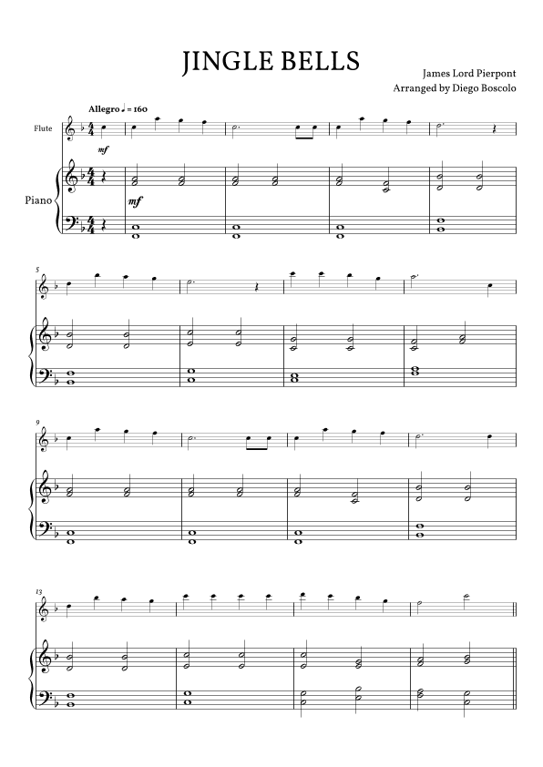 Jingle Bells (arr. Diego Boscolo)
