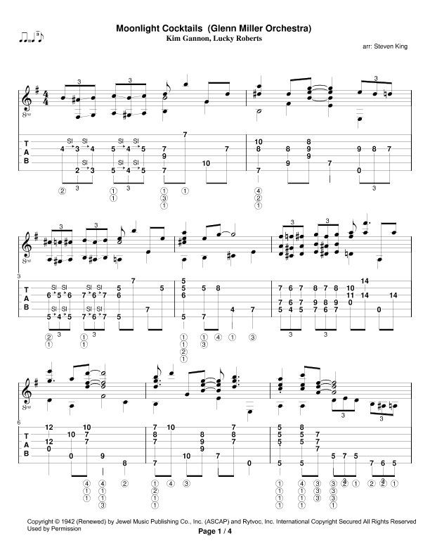 Moonlight Cocktail (arr. Steven King)