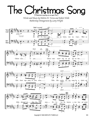 The Christmas Song (chestnuts Roasting On An Open Fire) (arr. Larry Wright)