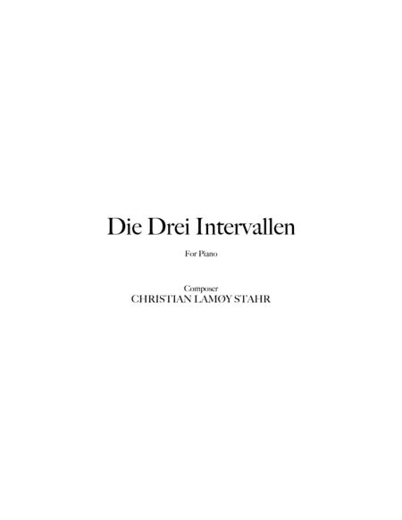 Die Drei Intervallen