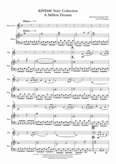 A Million Dreams (arr. Kevin P Holdgate)
