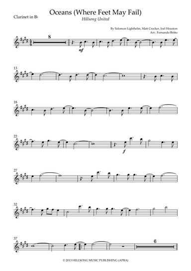 Oceans (where Feet May Fail) (arr. Fernando Britto)