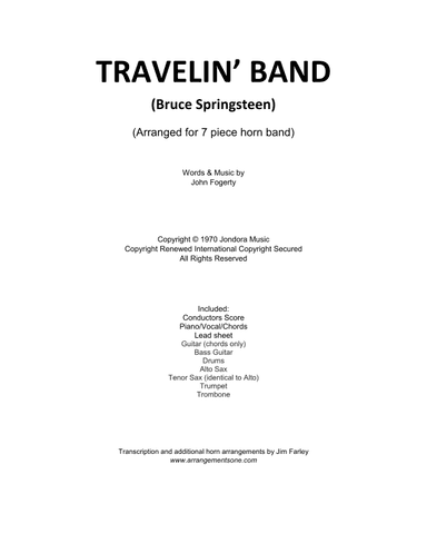 Travelin' Band (arr. Jim Farley - www.arrangementsone.com)