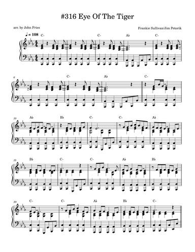 Eye Of The Tiger (arr. John Fries)