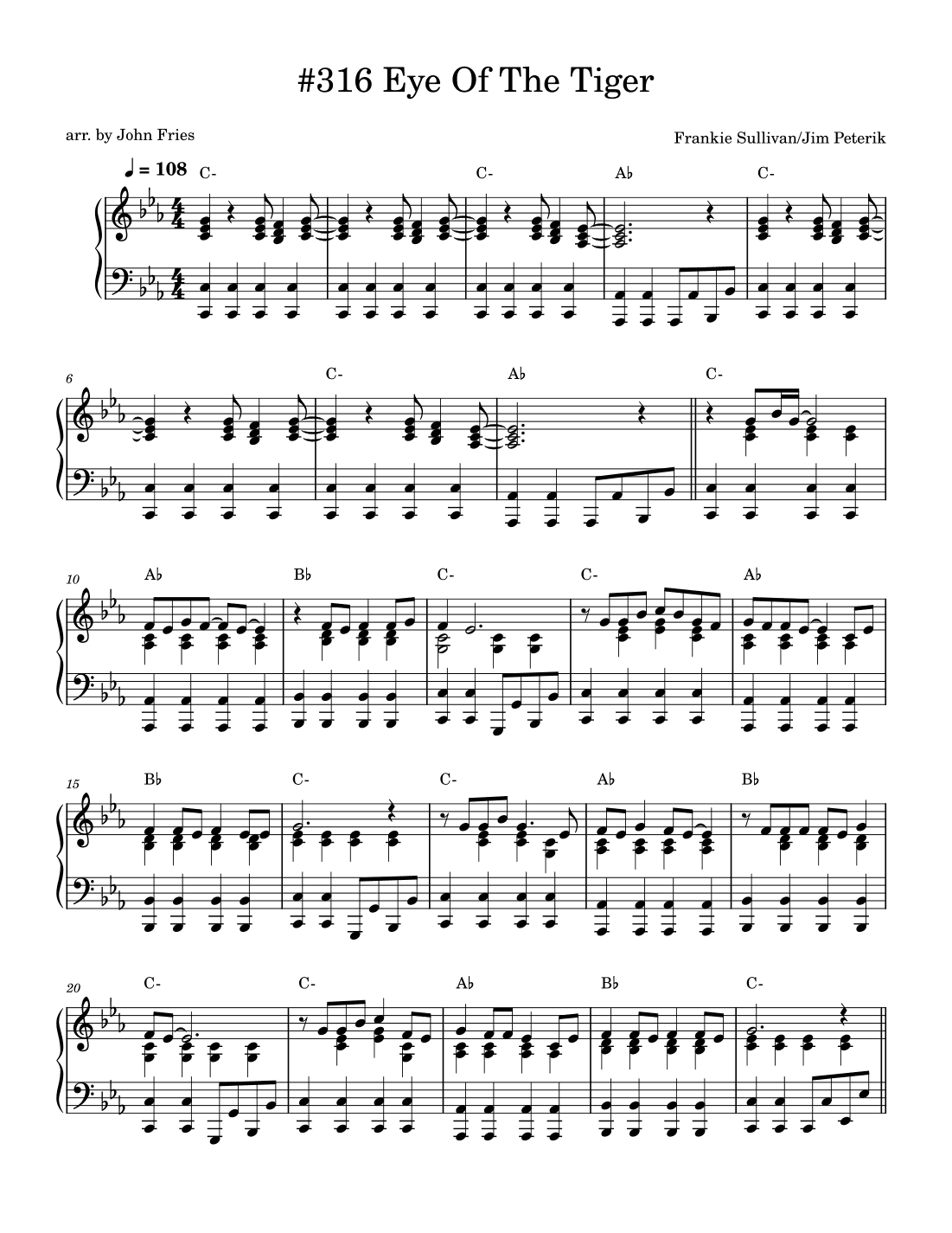 Eye Of The Tiger (arr. John Fries)
