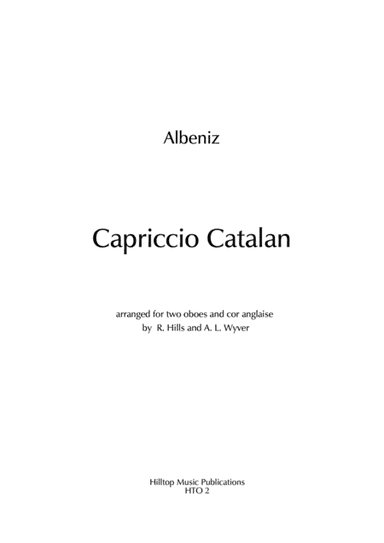Capriccio Catalan arr. two oboes and cor anglaise (arr. Hills, Wyver)