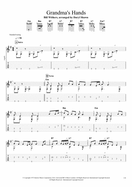 Grandma's Hands (arr. Daryl Shawn)