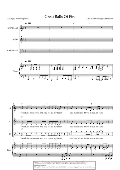 Great Balls Of Fire (arr. Alan Shepherd)
