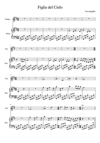 Cacciapaglia - Figlia del Cielo (arr. piano&violin) (arr. Francesca Chiofalo)