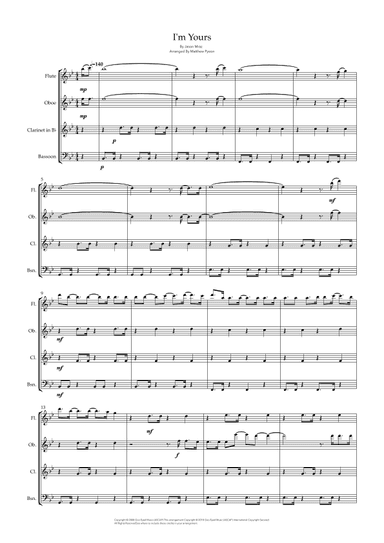 I'm Yours (arr. Matthew pyeon)
