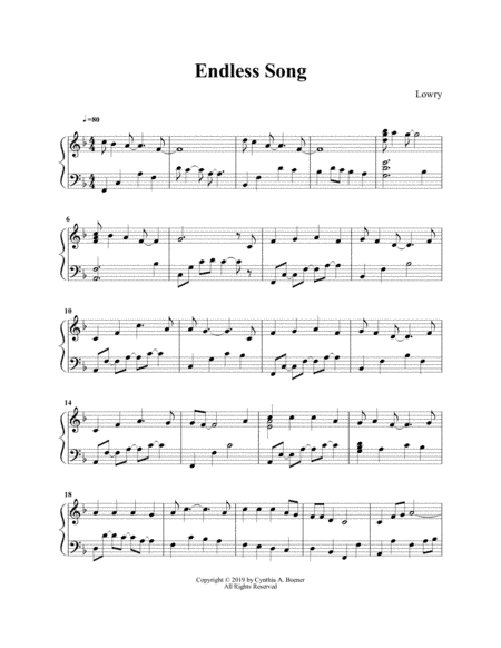 How Can I Keep from Singing? (Endless Song) (arr. Cynthia A. Boener)