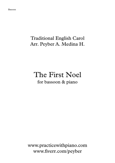 The First Noel, for bassoon and piano (arr. Peyber A. Medina H.)