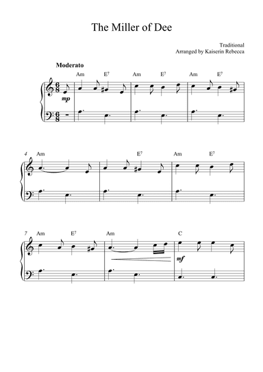 The Miller of Dee (arr. Kaiserin Rebecca)