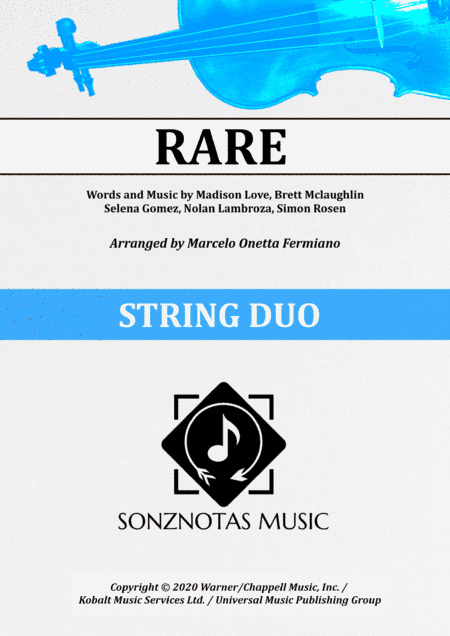 Rare (arr. Marcelo Onetta Fermiano)