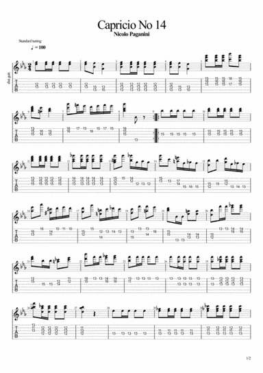 Capricio No 14 (arr. John Hurford)