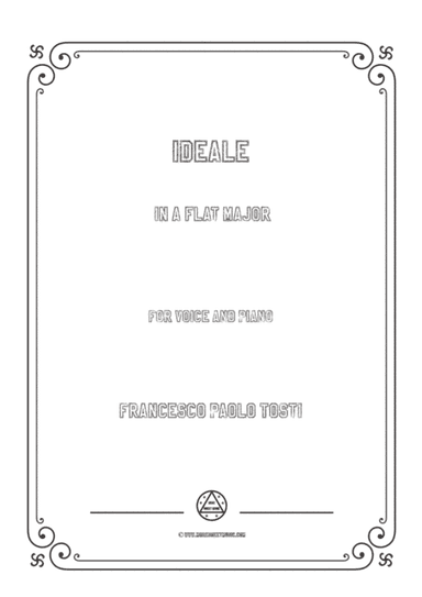 Tosti-Ideale in A flat Major,for Voice and Piano (arr. MSM)