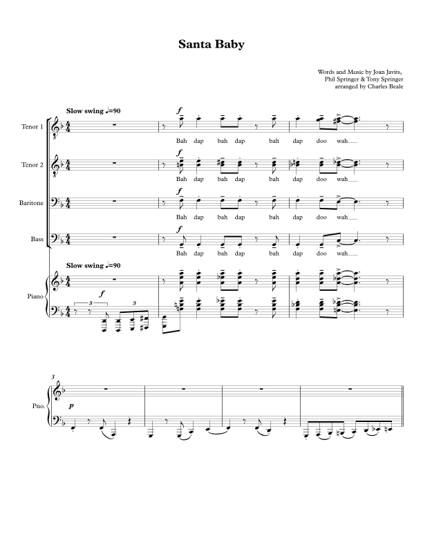Santa Baby (arr. Charles Beale)