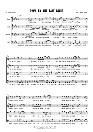 Down By The Lazy River (arr. Anders Lindqvist)