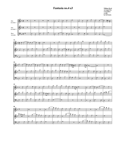 Fantasia no.4 a3 (arrangement for 3 recorders) (arr. Gil Garty)