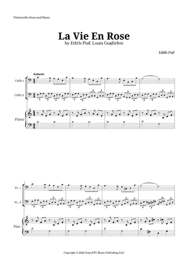 La Vie En Rose (arr. Langanho)