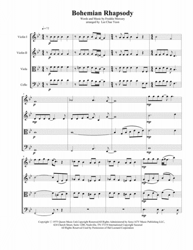 Bohemian Rhapsody (arr. Lee Chae Yeon)