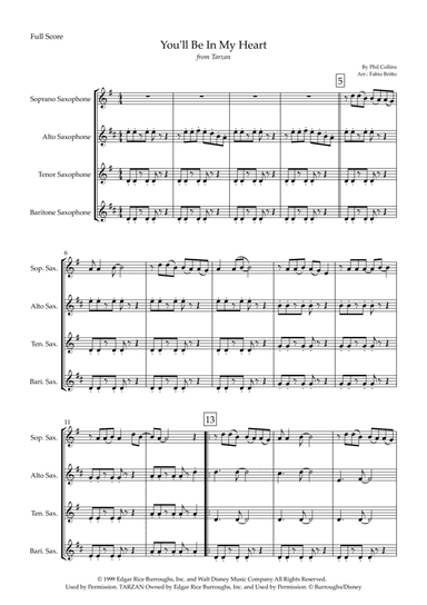 You'll Be In My Heart (arr. Fabio Britto)