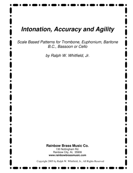 Intonation, Accuracy and Agility for trombone