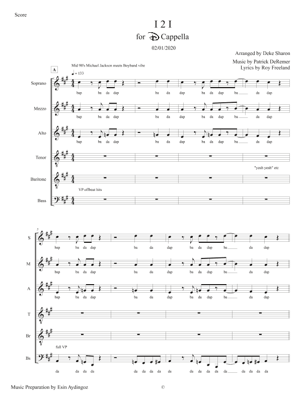 I 2 I (arr. Deke Sharon)