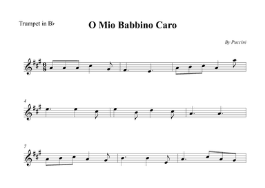 O Mio Babbino Caro (arr. Wesley S. SIlva)