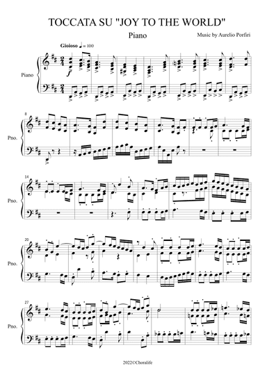 TOCCATA SU "JOY TO THE WORLD"