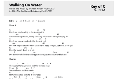 Walking On Water