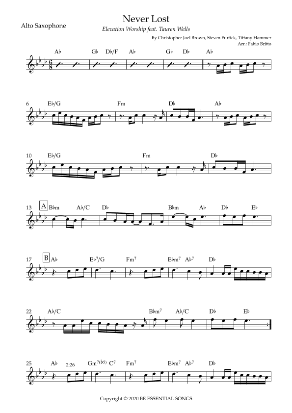 Never Lost (arr. Fabio Britto)