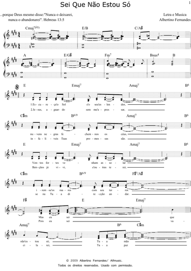 Sei Que Não Estou Só