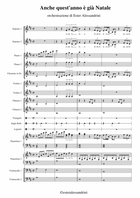 Anche quest'anno è già Natale (arr. Ester Alessandrini)