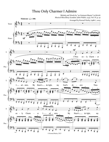 Thou Only Charmer (arr. Konrad Harley)