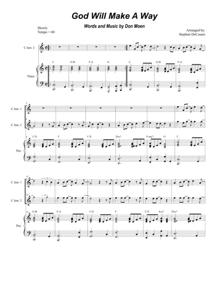 God Will Make A Way (arr. Stephen DeCesare)