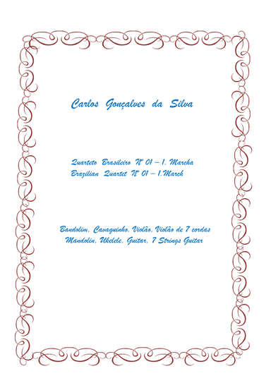 Quarteto Brasileiro Nº 01 - 01.Marcha  Brazilian Quartet Nº 01 - 01.March