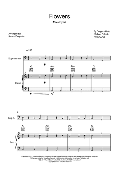 Flowers (arr. Samuel Sequeira)