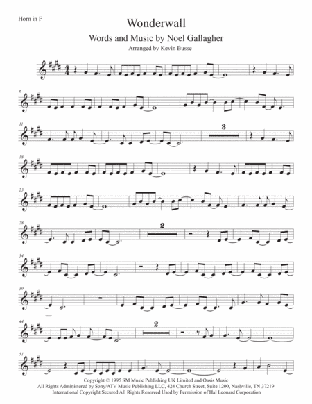 Wonderwall (arr. Kevin Busse)