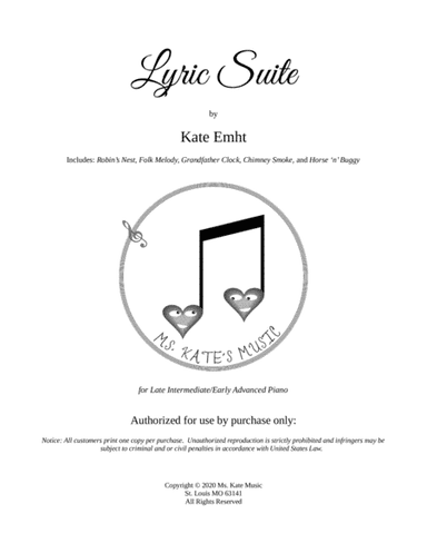 Lyric Suite: Robin's Nest, Folk Melody, Grandfather Clock, Chimney Smoke, and Horse 'n' Bug