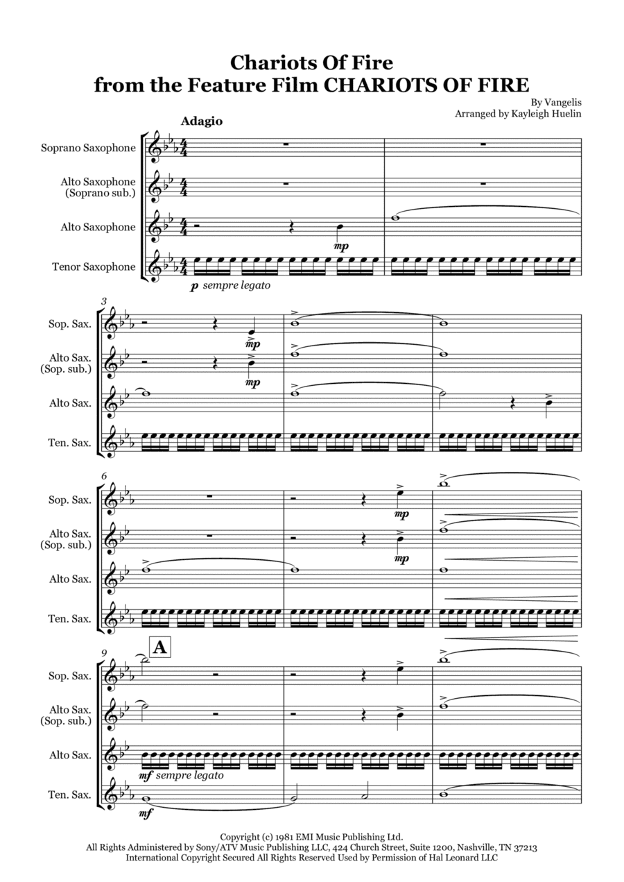 Chariots Of Fire (arr. Kayleigh Huelin)