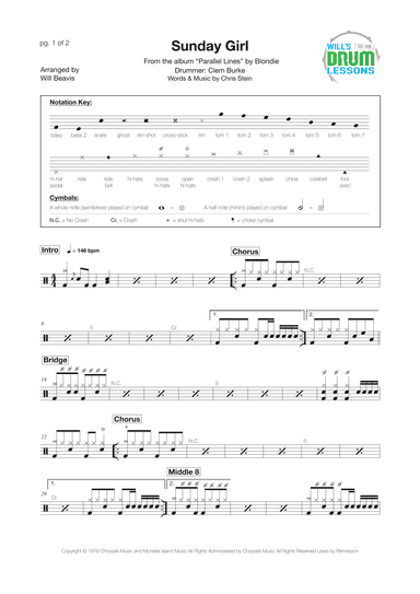 Sunday Girl (arr. Will Beavis)