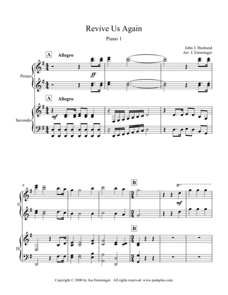 Revive Us Again (arr. Jon Ensminger)