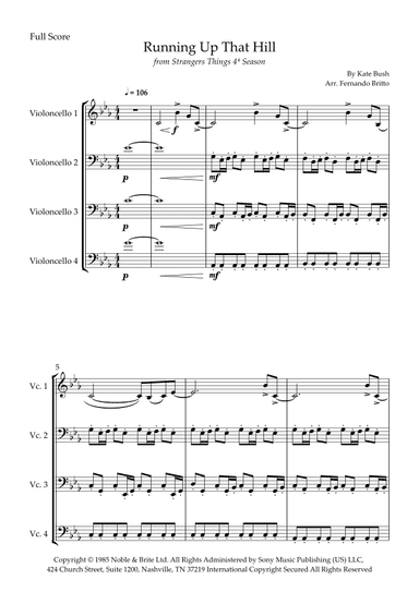 Running Up That Hill (arr. Fernando Britto)