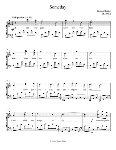 Someday (with lyrics) - Hannah Baldoz