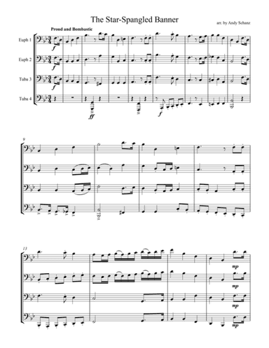 The Star-Spangled Banner (arr. Andy Schanz)
