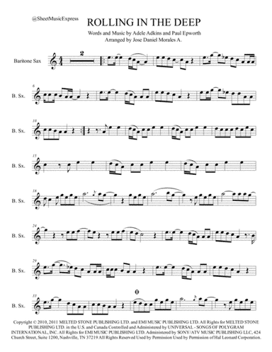 Rolling In The Deep (arr. Jose Daniel Morales A.)